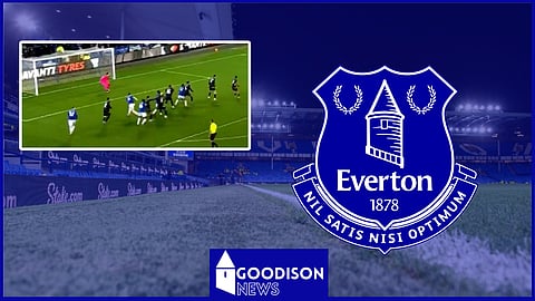 Orel Mangala was pinged in Everton v Wolves (Credit: Amazon Sports)