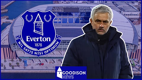 Jose Mourinho is linked with Everton. (Credit: Imago)