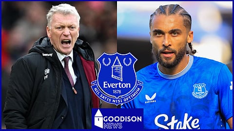 David Moyes has spoken to Everton striker Dominic Calvert-Lewin. Credit: Imago