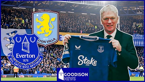 David Moyes will be in charge as Everton welcome Aston Villa to Goodison Park. Credit: Everton YouTube channel