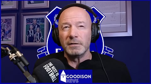 Alan Shearer speaks on Everton. (Credit: The Rest Is Football on YouTube)