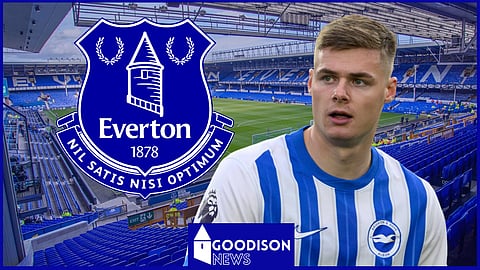 Brighton striker Evan Ferguson is linked with Everton. (Credit: Imago)