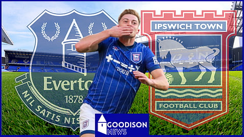 Everton have been questioned for not signing Ipswich star Liam Delap (Credit: Imago)