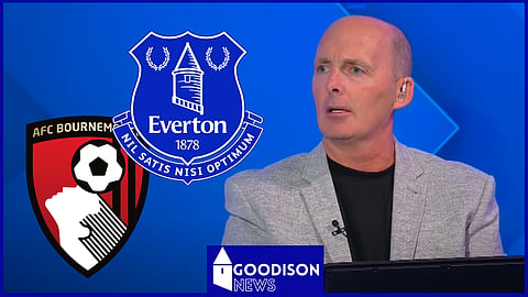 Mike Dean reacts to Bournemouth v Everton controversy. Credit: Sky Sports YouTube