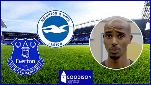 Mo Farah predicts Brighton v Everton scoreline. Credit: Premier League