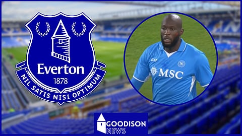 Romelu Lukaku reacts to news at Everton. (Credit: Imago & Serie A YouTube)