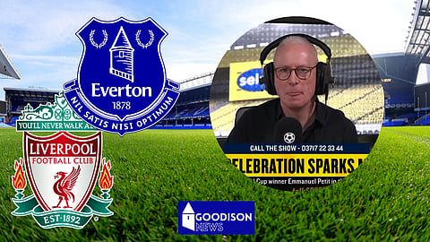 Jim White was left laughing at what an Everton fan said. (Credit: Imago/talkSPORT on YouTube)