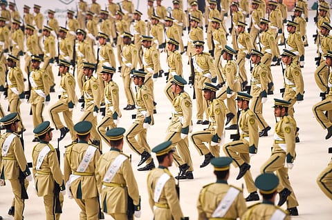 Military shows and formation at the graduation of the 27th batch of cadets of Dubai Police Academy. File photo for illustrative purpose only