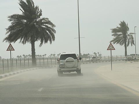 NCM warns of gusty winds and blinding sandstorms as temperatures dip across the UAE.