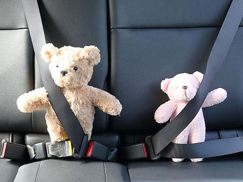 The child was left for several hours inside the car at the man's company car park