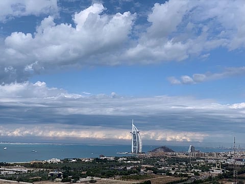 Cloudy skies in Dubai