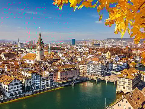 A general view of Zurich