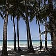 A general view shows an empty beach on the Philippine island of Boracay. Philippine tourism officials were left red-faced after the creators of a video promoting the archipelago nation as a holiday destination said on July 2, 2023 they had used stock shots from other countries.