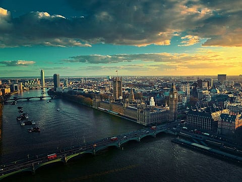 The Thames in London. One of the most popular destinations among UAE residents is the UK.