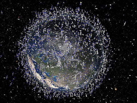 THOUSANDS HOVERING IN THE SKIES ABOVE US: At any given moment, thousands of satellites hover above us.