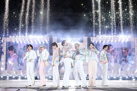 South Korean supergroup BTS  perform in Seoul. File photo