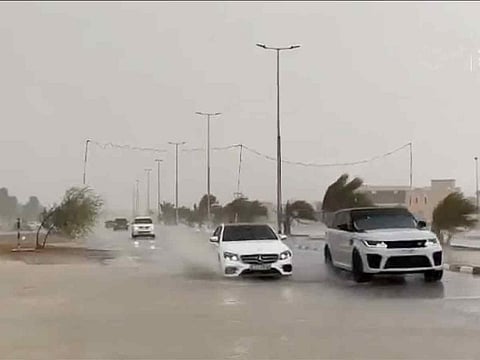 Snap shots of wet weather from Umm Al Quwain.