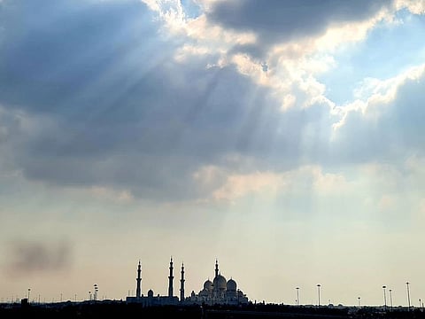 Gulf News reader and photography enthusiast Raziz Khatoon perfectly captured the sunrays shining through cloudy skies above the Sheikh Zayed mosque.