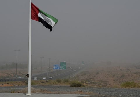 A yellow dust alert has been issued across Abu Dhabi, according to the NCM.