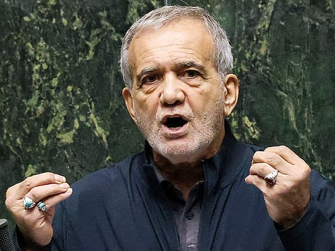 Iran's president Masoud Pezeshkian