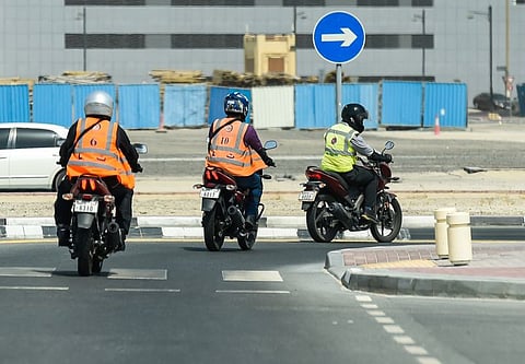 Motorcycle learning classes in Dubai. Picture used for illustrative purposes only.