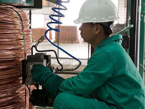 Ducab Metals Business' copper rod manufacturing facility in Mussaffah, UAE.