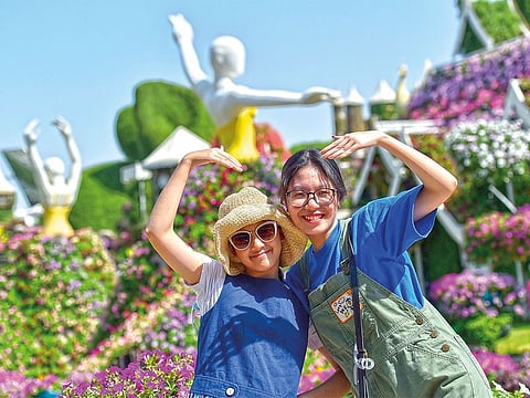 Dubai Miracle Garden is the world's largest natural flower garden, and has over 100 million flowers of different varieties.