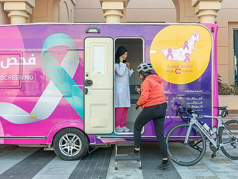 Pink Caravan mobile clinics for free breast cancer screenings were rolled out in October