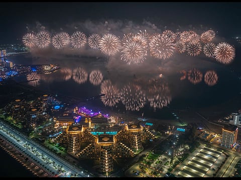 Stretching over 5km of Ras Al Khaimah waterfront, the fireworks show pushed the boundaries of innovation and creativity as it unfolded in three acts.