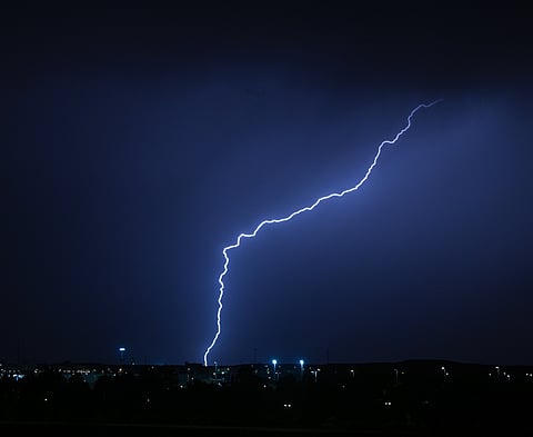 Thundershowers in Saudi Arabia