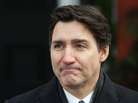 Canadian Prime Minister Justin Trudeau speaks during a news conference at Rideau Cottage in Ottawa, Canada on January 6, 2025. Trudeau announced his resignation, saying he will leave office as soon as the ruling Liberal party chooses a new leader.