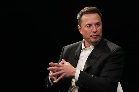 Billionaire Elon Musk at Paris Viva Tech Fair