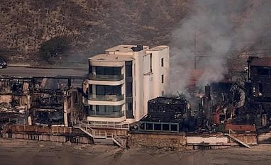 David Steiner's $9 million home survives the Los Angeles wildfire disaster.