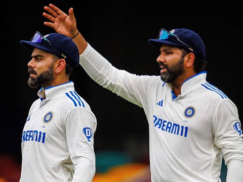 India's ace batters Rohit Sharma (right) and Virat Kohli, who struggled in the recent Test series, has got support from Kapil Dev.