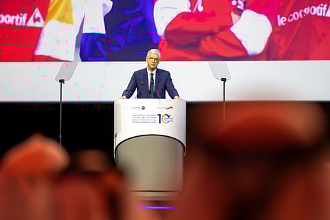 Arsène Wenger, Chief of Global Football Development, FIFA, at DIPMF at Madinat Jumeirah on Wednesday