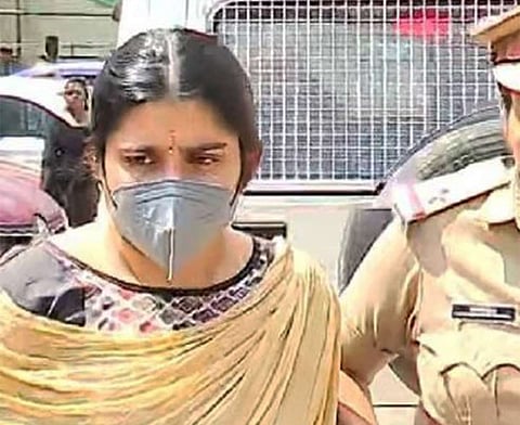 Greeshma being produced in court