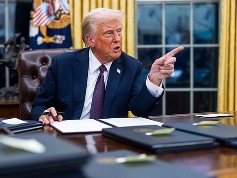 The order Trump signed requires the "full and complete release" of the JFK files, without redactions.