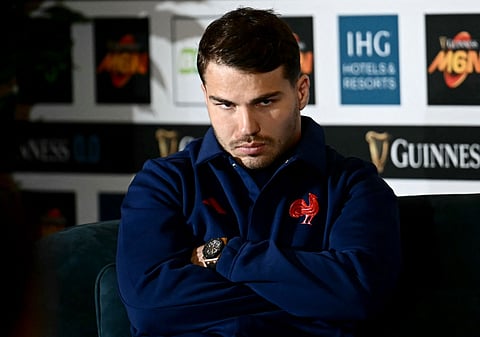 France's captain Antoine Dupont attends the 2025 Six Nations official launch, in Rome on Tuesday.