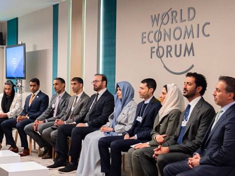 Sheikha Latifa bint Mohammed bin Rashid Al Maktoum at WEF in Davos.