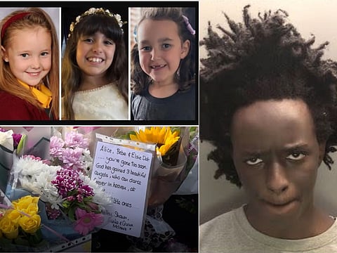 Axel Rudakubana (right), 18, has confessed to killing Bebe King, six, Elsie Dot Stancombe, seven, and Alice da Silva Aguiar, nine, as well as the attempted murder of 10 others.