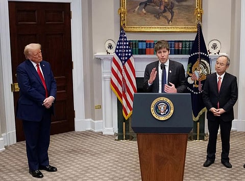 President Donald Trump has talked up a joint venture investing up to $500 billion for infrastructure tied to artificial intelligence