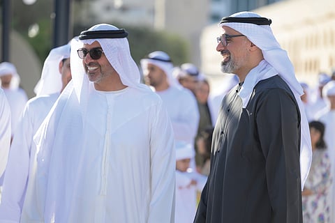 Sheikh Khaled visits Al Hosn Festival in Abu Dhabi
