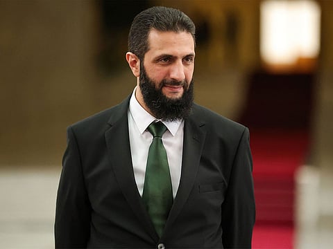 Transitional President of Syria, Ahmed Al Sharaa.