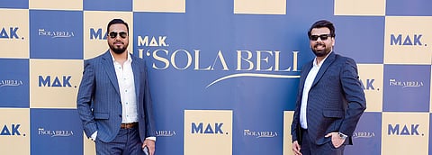 Muhammad Ali Khan (left), CEO and Founder of MAK Developers, and Sudais Moti, COO and Co-founder of MAK Developers, at the groundbreaking ceremony of I’sola Bella by MAK Developers