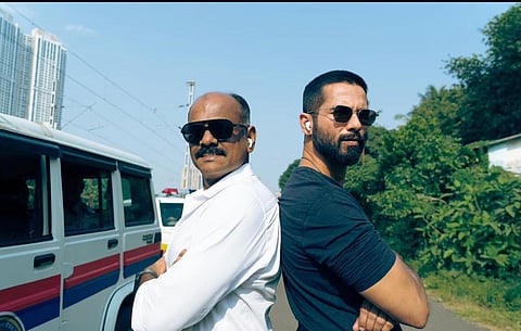 Rosshan Andrrews and Shahid Kapoor on the sets of 'Deva', out in UAE cinemas now