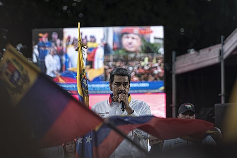 President Maduro rallies supporters in the country's capital