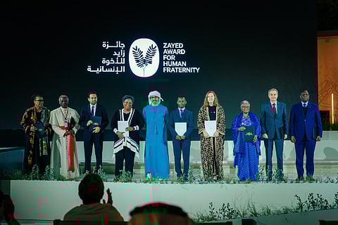 Sheikh Abdullah bin Zayed Al Nahyan, Deputy Prime Minister and Minister of Foreign Affairs and International Cooperation, along with world leaders, dignitaries, and humanitarian advocates