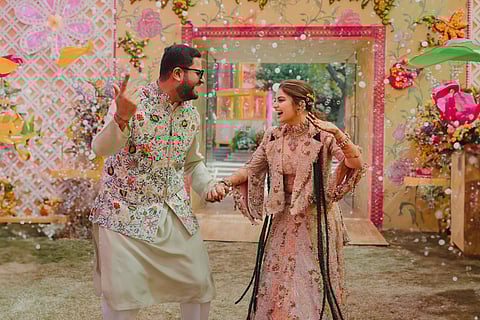 Jeet Adani tied the knot with Diva Shah in a small, traditional ceremony in Ahmedabad on February 7.