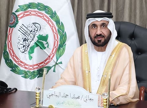 Mohammed bin Ahmed Al Yamahi, Speaker of the Arab Parliament