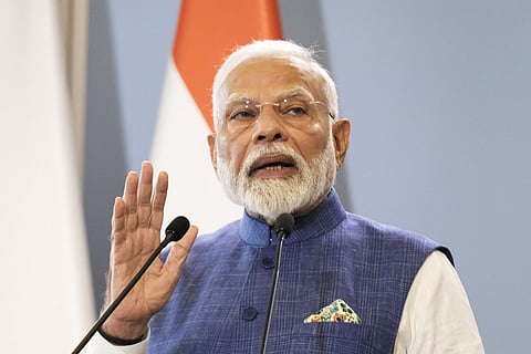 Indian Prime Minister Narendra Modi in Poland